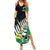 Custom New Zealand Central Districts Cricket Summer Maxi Dress With Maori Pattern