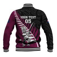 Custom New Zealand Northern Districts Cricket Baseball Jacket With Maori Pattern LT05 - Polynesian Pride
