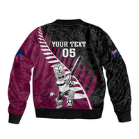 Custom New Zealand Northern Districts Cricket Bomber Jacket With Maori Pattern LT05 - Polynesian Pride