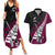 Custom New Zealand Northern Districts Cricket Couples Matching Summer Maxi Dress and Hawaiian Shirt With Maori Pattern