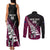 Custom New Zealand Northern Districts Cricket Couples Matching Tank Maxi Dress and Long Sleeve Button Shirt With Maori Pattern