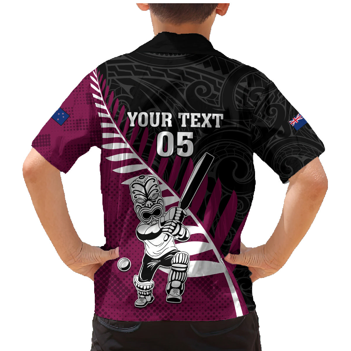 Custom New Zealand Northern Districts Cricket Family Matching Mermaid Dress and Hawaiian Shirt With Maori Pattern