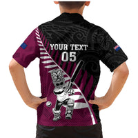 Custom New Zealand Northern Districts Cricket Family Matching Mermaid Dress and Hawaiian Shirt With Maori Pattern
