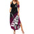 Custom New Zealand Northern Districts Cricket Family Matching Summer Maxi Dress and Hawaiian Shirt With Maori Pattern