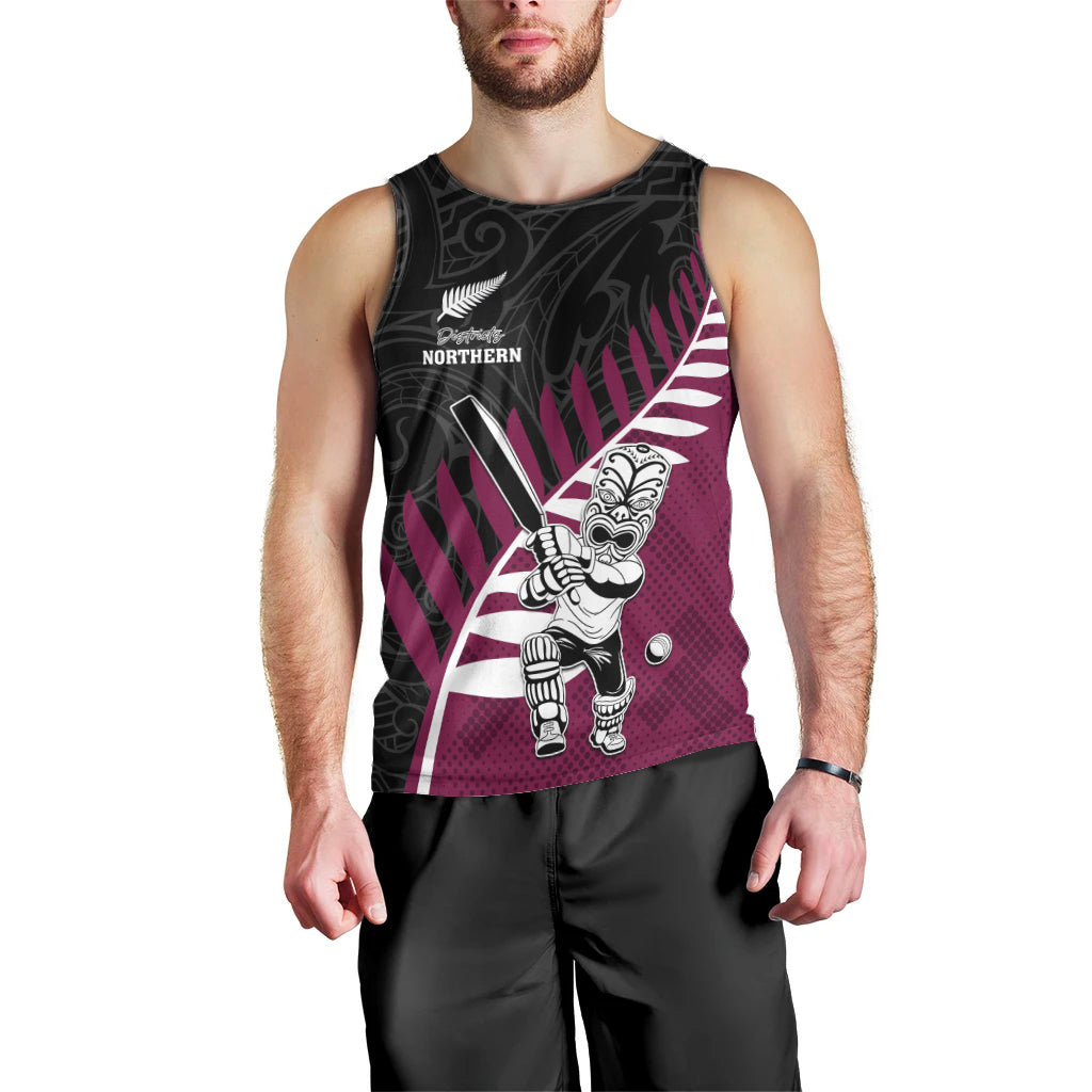 Custom New Zealand Northern Districts Cricket Men Tank Top With Maori Pattern LT05 - Polynesian Pride