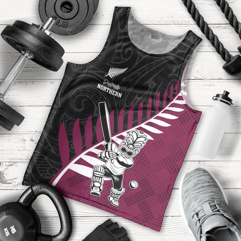 Custom New Zealand Northern Districts Cricket Men Tank Top With Maori Pattern LT05 - Polynesian Pride