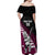 Custom New Zealand Northern Districts Cricket Off Shoulder Maxi Dress With Maori Pattern