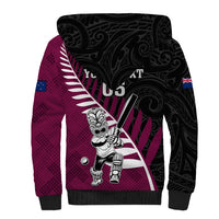 Custom New Zealand Northern Districts Cricket Sherpa Hoodie With Maori Pattern LT05 - Polynesian Pride