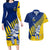 Custom New Zealand Otago Cricket Couples Matching Long Sleeve Bodycon Dress and Hawaiian Shirt With Maori Pattern