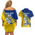 Custom New Zealand Otago Cricket Couples Matching Off Shoulder Short Dress and Hawaiian Shirt With Maori Pattern