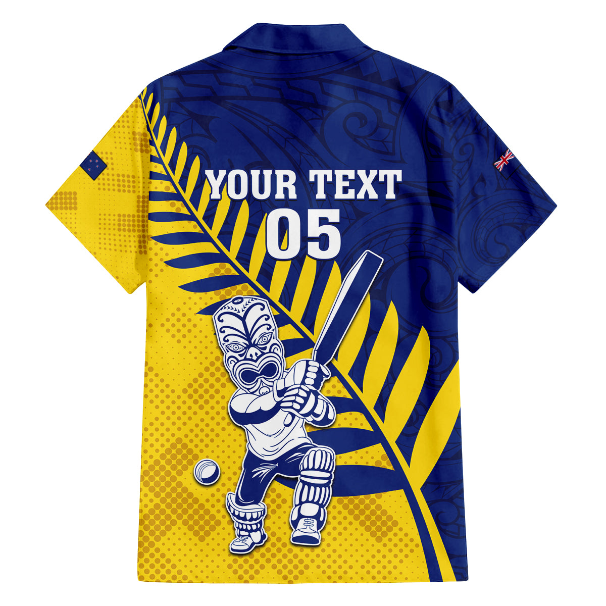Custom New Zealand Otago Cricket Family Matching Long Sleeve Bodycon Dress and Hawaiian Shirt With Maori Pattern LT05 - Polynesian Pride