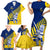 Custom New Zealand Otago Cricket Family Matching Short Sleeve Bodycon Dress and Hawaiian Shirt With Maori Pattern