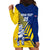 Custom New Zealand Otago Cricket Hoodie Dress With Maori Pattern