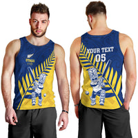 Custom New Zealand Otago Cricket Men Tank Top With Maori Pattern LT05 - Polynesian Pride
