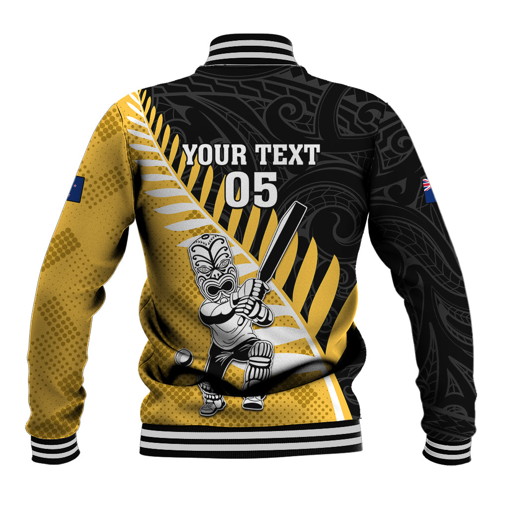 Custom New Zealand Wellington Cricket Baseball Jacket With Maori Pattern LT05 - Polynesian Pride