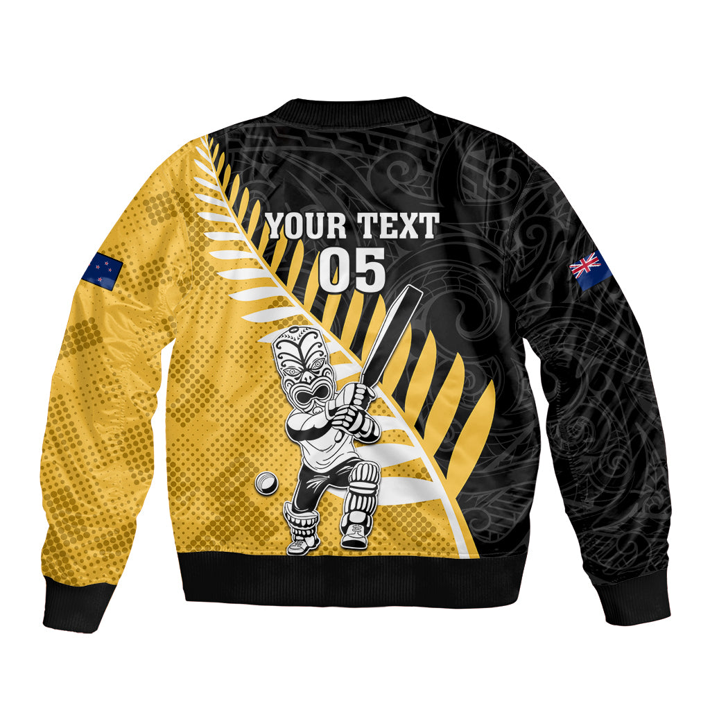 Custom New Zealand Wellington Cricket Bomber Jacket With Maori Pattern LT05 - Polynesian Pride