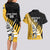 Custom New Zealand Wellington Cricket Couples Matching Long Sleeve Bodycon Dress and Hawaiian Shirt With Maori Pattern