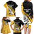 Custom New Zealand Wellington Cricket Family Matching Long Sleeve Bodycon Dress and Hawaiian Shirt With Maori Pattern