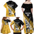 Custom New Zealand Wellington Cricket Family Matching Off Shoulder Maxi Dress and Hawaiian Shirt With Maori Pattern