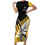 Custom New Zealand Wellington Cricket Family Matching Short Sleeve Bodycon Dress and Hawaiian Shirt With Maori Pattern