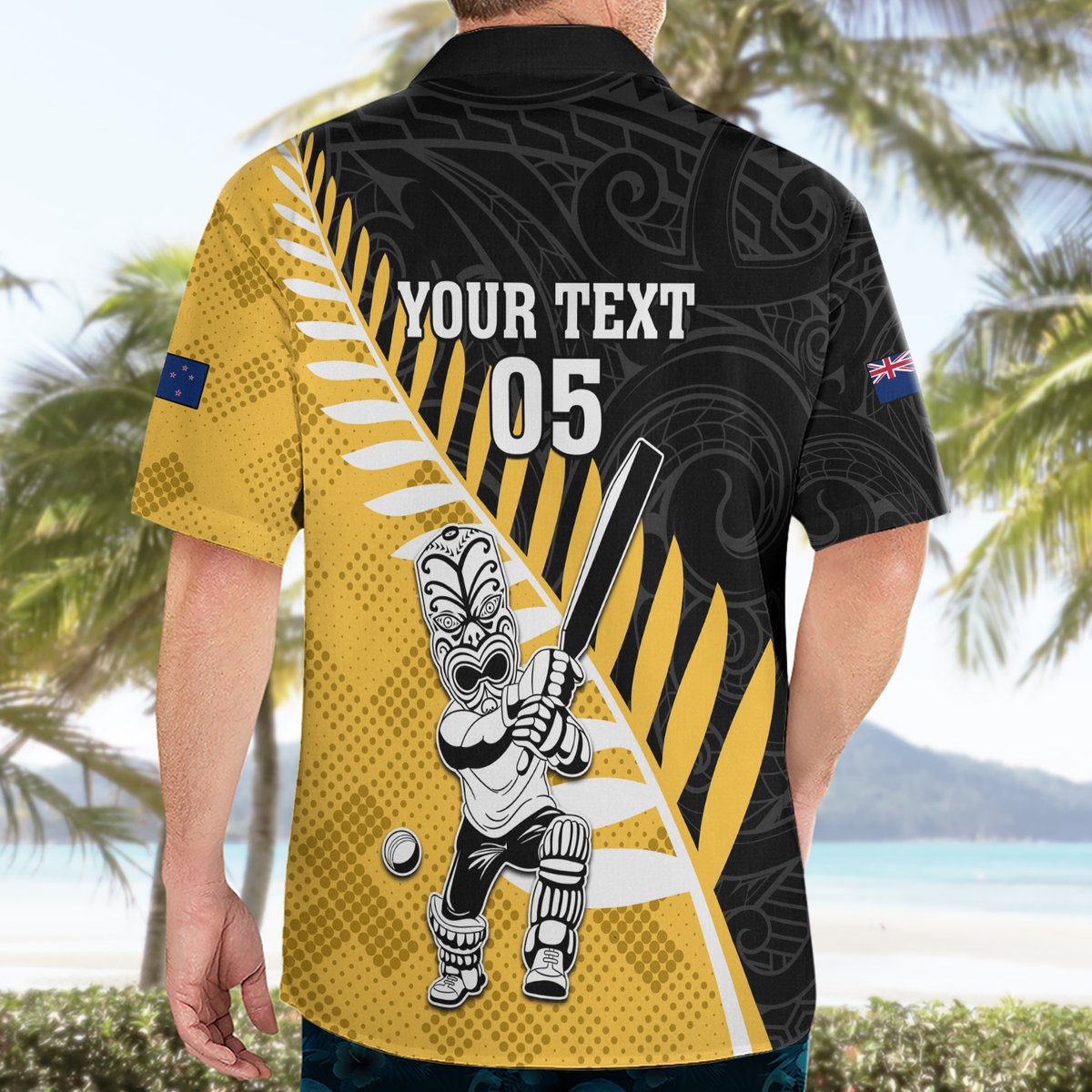 Custom New Zealand Wellington Cricket Hawaiian Shirt With Maori Pattern LT05 - Polynesian Pride