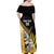 Custom New Zealand Wellington Cricket Off Shoulder Maxi Dress With Maori Pattern