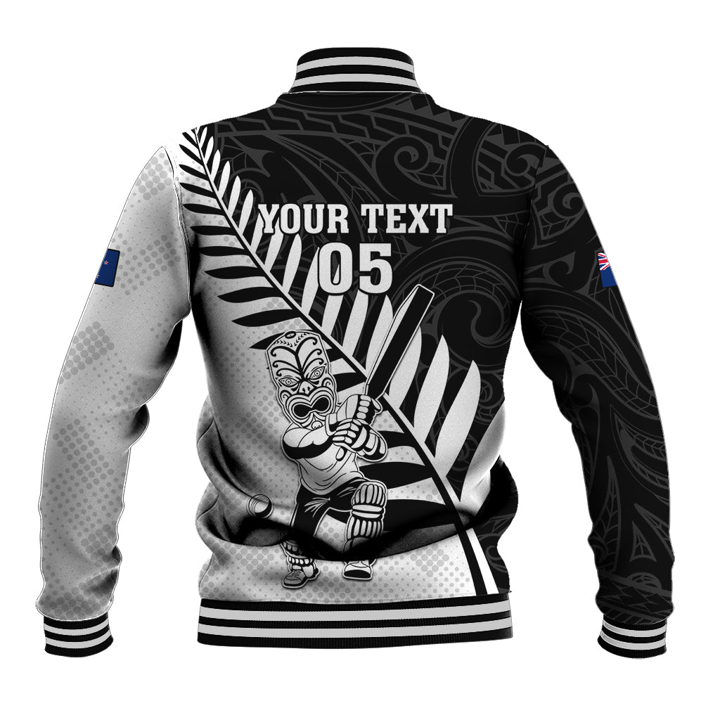 Custom New Zealand Cricket Baseball Jacket With Maori Pattern LT05 - Polynesian Pride