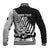 Custom New Zealand Cricket Baseball Jacket With Maori Pattern