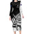 Custom New Zealand Cricket Family Matching Long Sleeve Bodycon Dress and Hawaiian Shirt With Maori Pattern