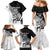 Custom New Zealand Cricket Family Matching Mermaid Dress and Hawaiian Shirt With Maori Pattern