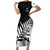 Custom New Zealand Cricket Family Matching Short Sleeve Bodycon Dress and Hawaiian Shirt With Maori Pattern