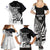 Custom New Zealand Cricket Family Matching Summer Maxi Dress and Hawaiian Shirt With Maori Pattern