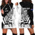 Custom New Zealand Cricket Hoodie Dress With Maori Pattern