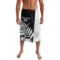 Custom New Zealand Cricket Lavalava With Maori Pattern LT05 Black - Polynesian Pride