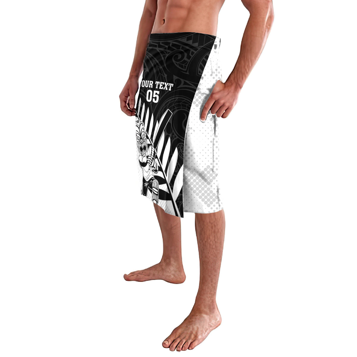 Custom New Zealand Cricket Lavalava With Maori Pattern LT05 - Polynesian Pride