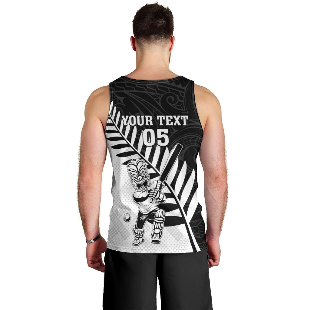 Custom New Zealand Cricket Men Tank Top With Maori Pattern LT05 - Polynesian Pride