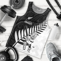 Custom New Zealand Cricket Men Tank Top With Maori Pattern LT05 - Polynesian Pride