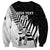 Custom New Zealand Cricket Sweatshirt With Maori Pattern