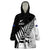 Custom New Zealand Cricket Wearable Blanket Hoodie With Maori Pattern