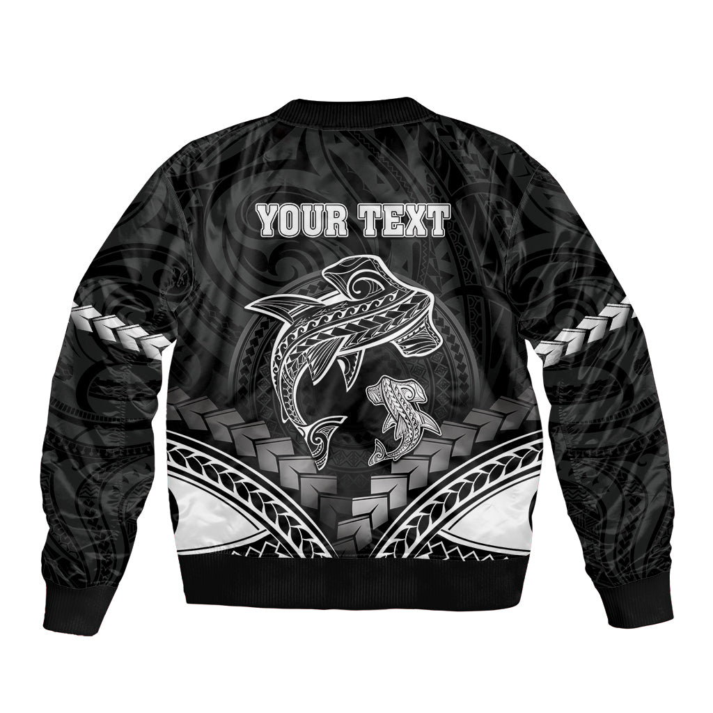 Personalised Happy Father's Day Bomber Jacket I Love You Dad Polynesian Style LT05 - Polynesian Pride
