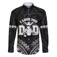 Personalised Happy Father's Day Family Matching Puletasi and Hawaiian Shirt I Love You Dad Polynesian Style