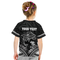 Personalised Happy Father's Day Kid T Shirt I Love You Dad Polynesian Style