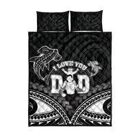 Happy Father's Day Quilt Bed Set I Love You Dad Polynesian Style LT05 - Polynesian Pride