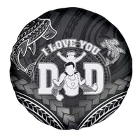Happy Father's Day Spare Tire Cover I Love You Dad Polynesian Style LT05 - Polynesian Pride