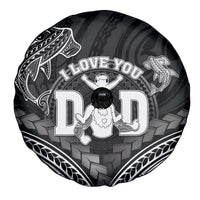 Happy Father's Day Spare Tire Cover I Love You Dad Polynesian Style LT05 - Polynesian Pride