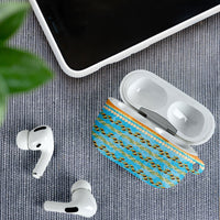 Hawaii Humuhumu Fish Maile Pikake Lei AirPods Case Tribal Tapa Orange Version