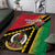 Happy Vanuatu Constitution Day Area Rug Flag Style With Sand Drawing Pattern