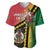 Happy Vanuatu Constitution Day Baseball Jersey Flag Style With Sand Drawing Pattern