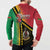 Happy Vanuatu Constitution Day Button Sweatshirt Flag Style With Sand Drawing Pattern