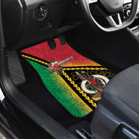 Happy Vanuatu Constitution Day Car Mats Flag Style With Sand Drawing Pattern LT05 - Polynesian Pride